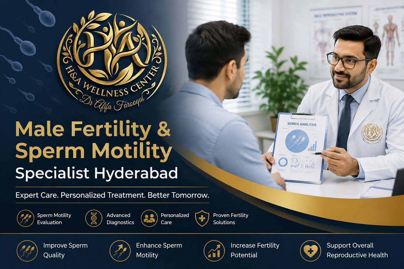 Male Fertility and Sperm Motility Specialist Hyderabad providing advanced fertility treatment and sperm motility evaluation