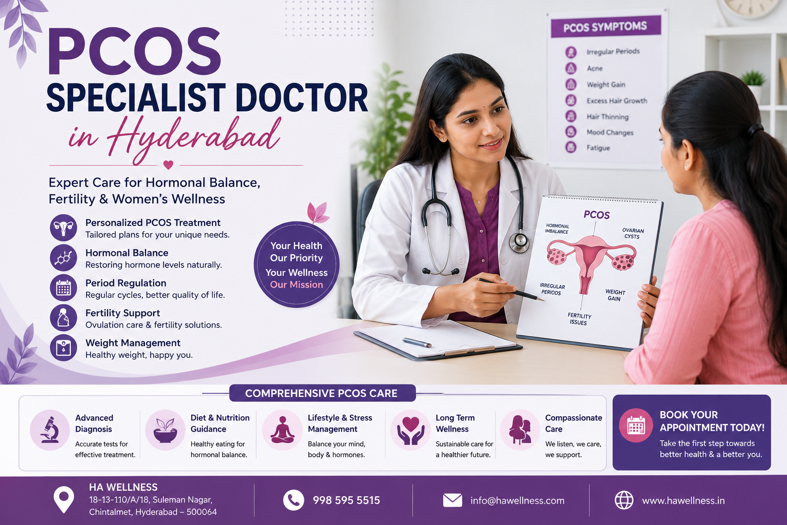 PCOS Specialist Doctor in Hyderabad helping women manage PCOS and fertility issues