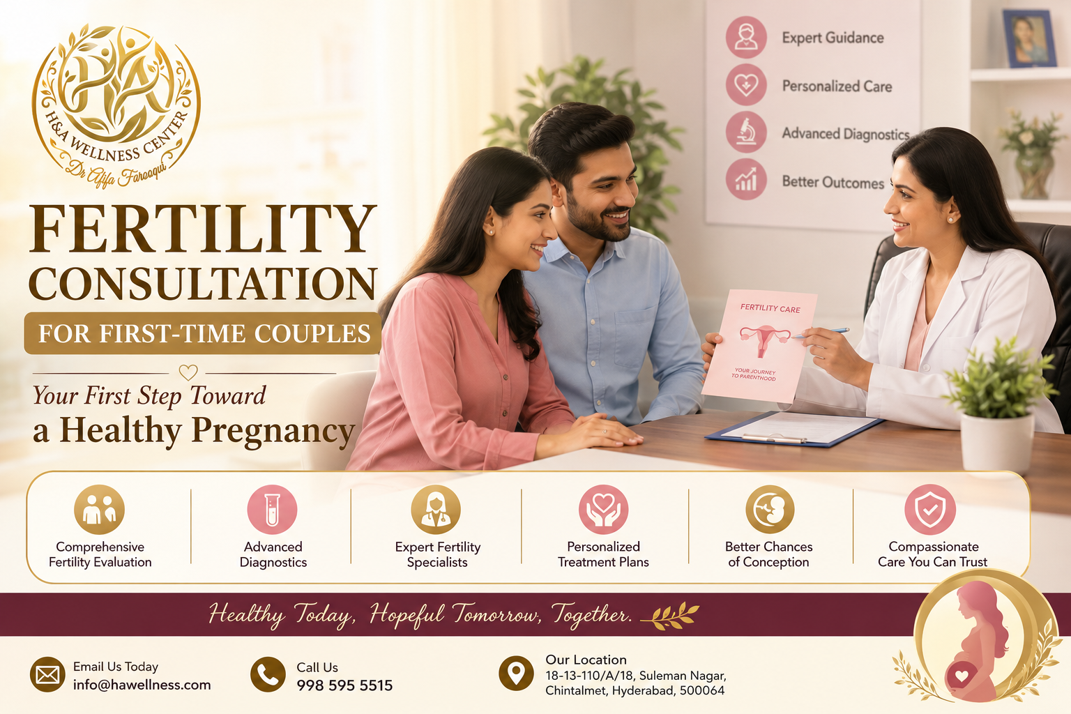 Fertility consultation for first-time couples at HA Wellness in Hyderabad