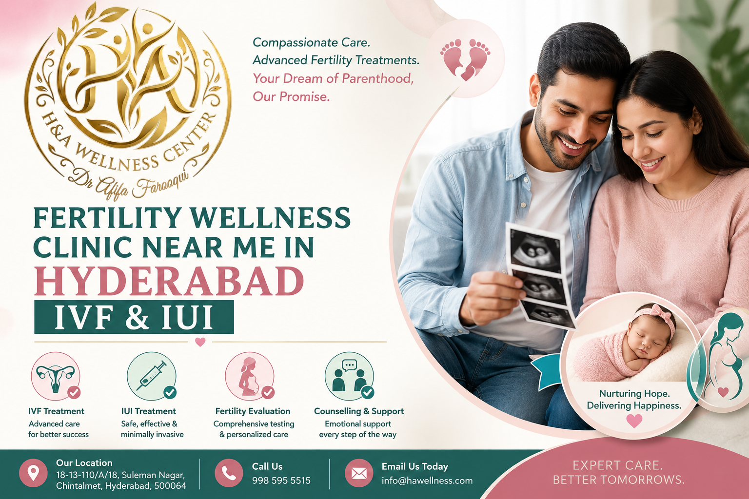 Fertility wellness clinic near me in Hyderabad IVF & IUI providing expert fertility care and reproductive treatment