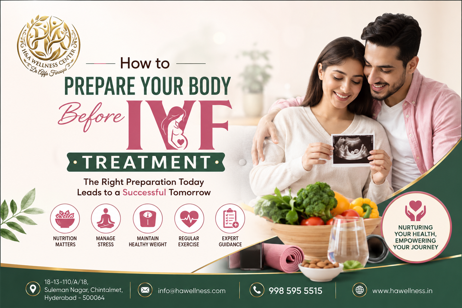 How to prepare your body before IVF treatment with expert fertility care at HA Wellness Hyderabad