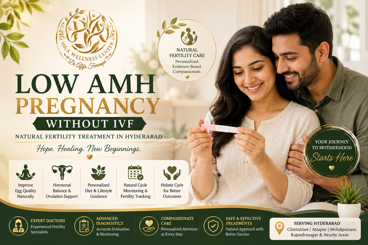 Low AMH Pregnancy Without IVF natural fertility treatment and ovulation support