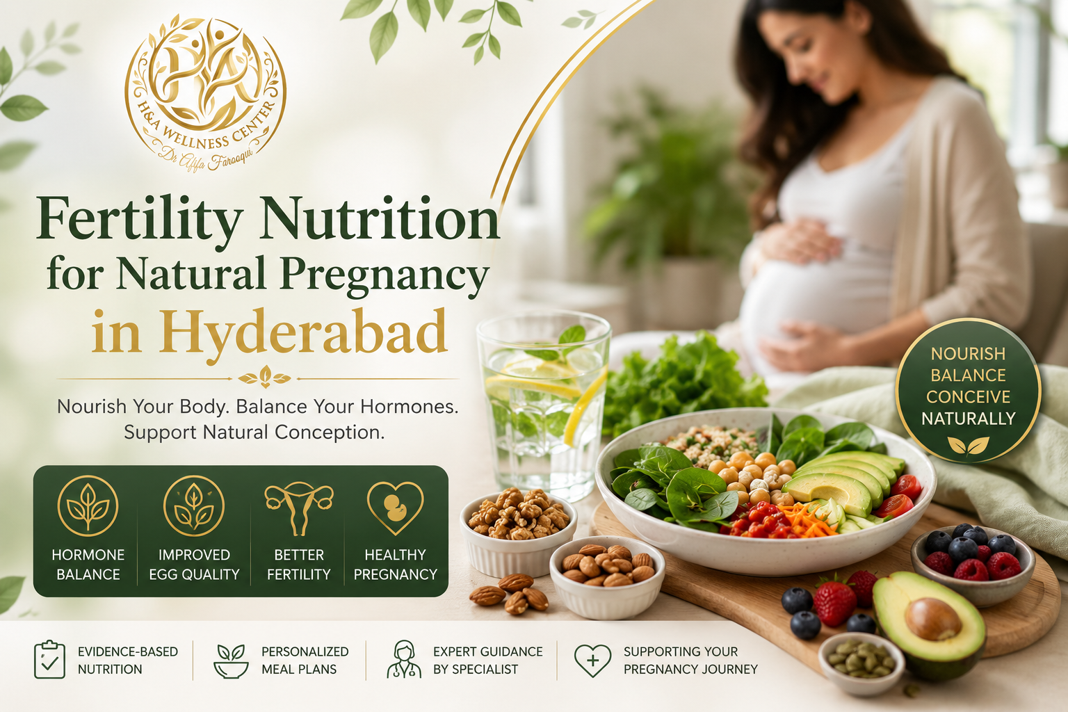 Fertility Nutrition for Natural Pregnancy in Hyderabad with healthy preconception foods