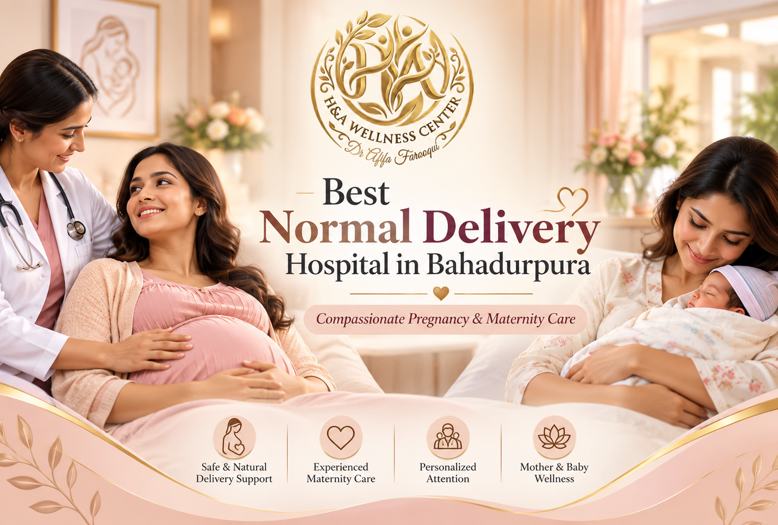 Best Normal Delivery Hospital in Bahadurpura at HA Wellness