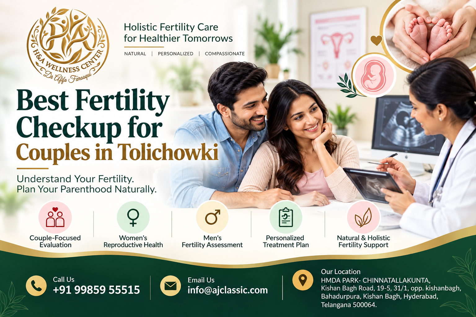 Best Fertility Checkup for Couples in Tolichowki at HA Wellness